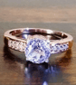 7mm Kunzite Solitaire Rosegold Ring Size P-Q or Size 8 - Image 9