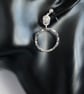 Sterling Silver Hammered Ring Chainmaille Earrings - Image 1