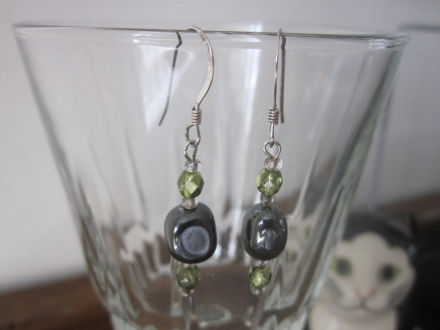 Hematite Earrings