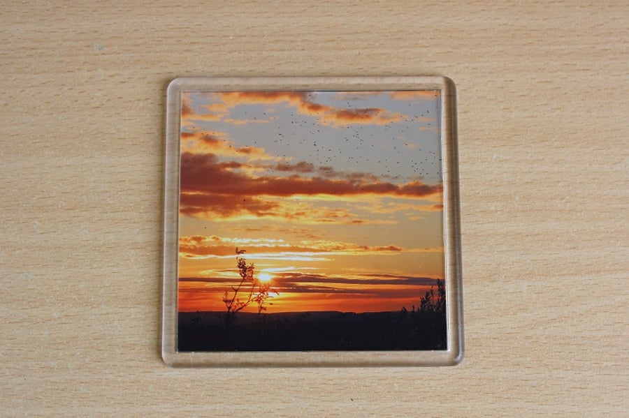 Summer Sunset (Single Drinks Coaster)