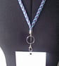 Lanyard for Identity Badge and Key, Handmade, Kumihimo Braided Cotton Thread  - Image 6