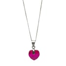 Valentine gift Swarovski crystal heart pendant necklace
