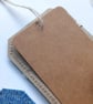 Gift Tags - Vintage denim with reclaimed curtain textiles - Blue Jeans - Image 9