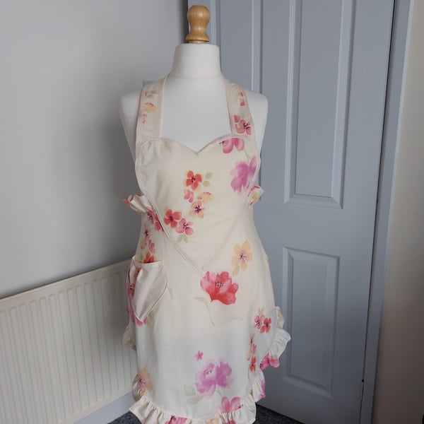 1940's retro style sweetheart apron 