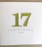 Perfectly Imperfect - SALE Half Price handmade 17th birthday card  - Image 3