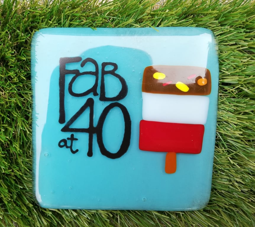 FAB at 40 Coaster