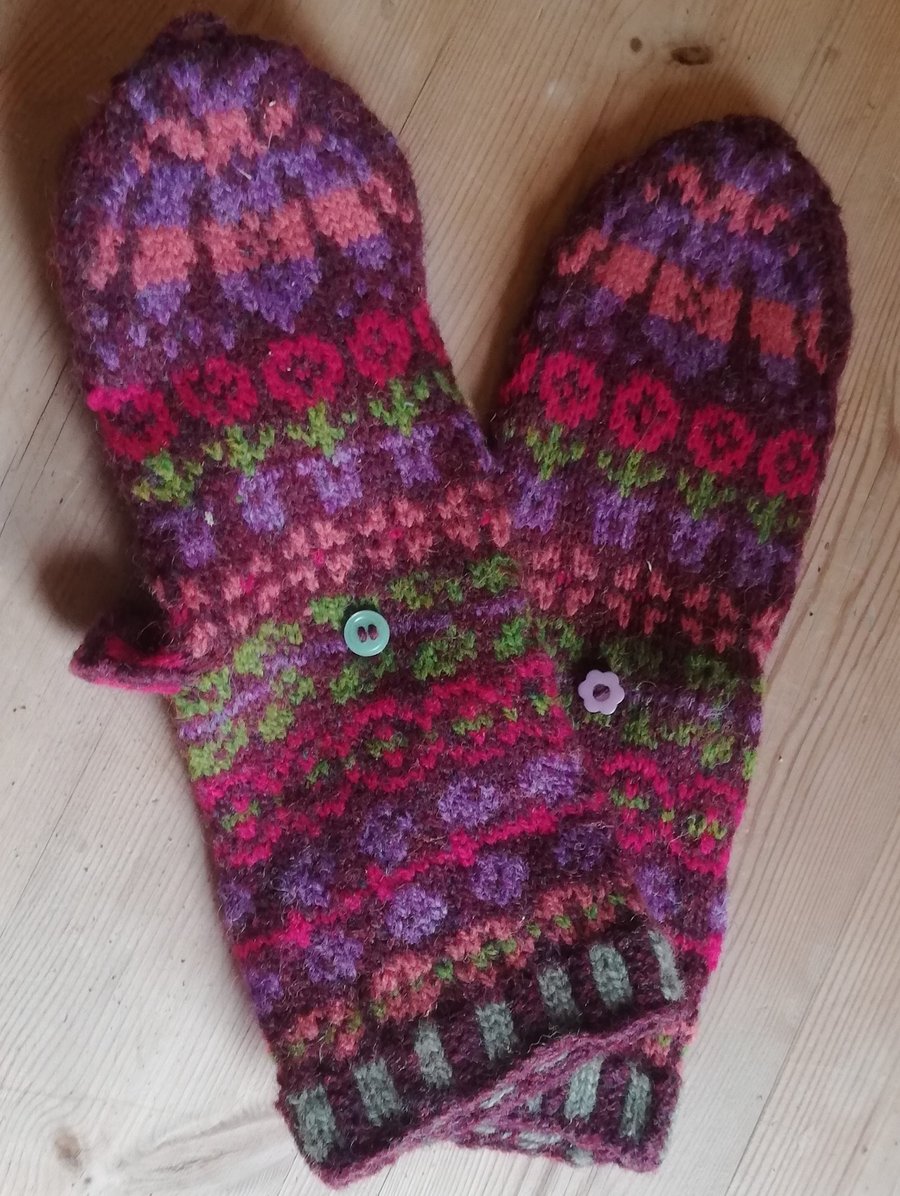 Knitting Kit: Summer Garden Fair Isle Gloves