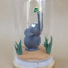 Flutter by elephant in a jar - handmade ornament 