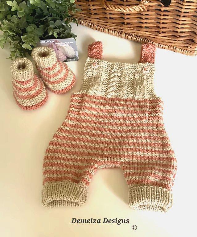 Baby Designer Stripey Rompers & Matching Booties Set 0-3 months size