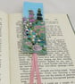 Garden Bookmark - embroidered and painted - Image 4