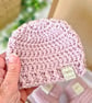 Hello World Crochet Baby Hat and Booties Set - Keepsake Gift - Image 2