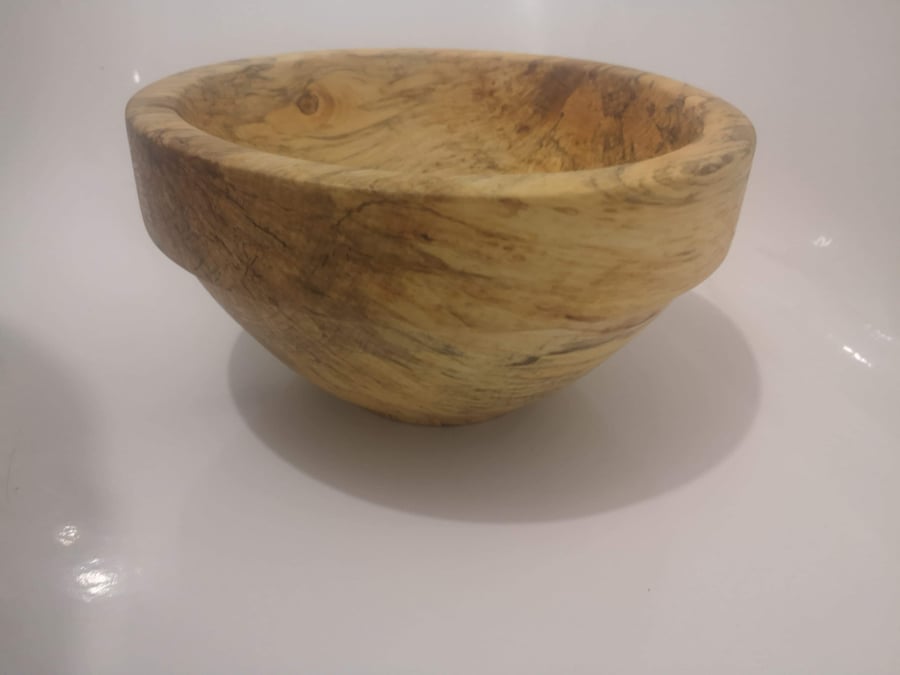 Homemade Spalted Beech wooden bowl (1)