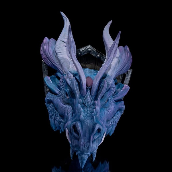 Faerie Dragon Trophy Wall Mount – Fantasy Collectible Sculpture  3D Printed