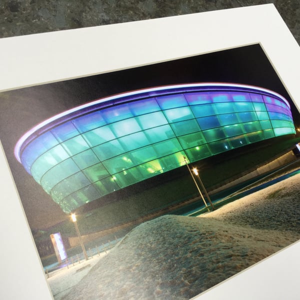 The Ovo, Glasgow signed mounted print FREE DELIVERY