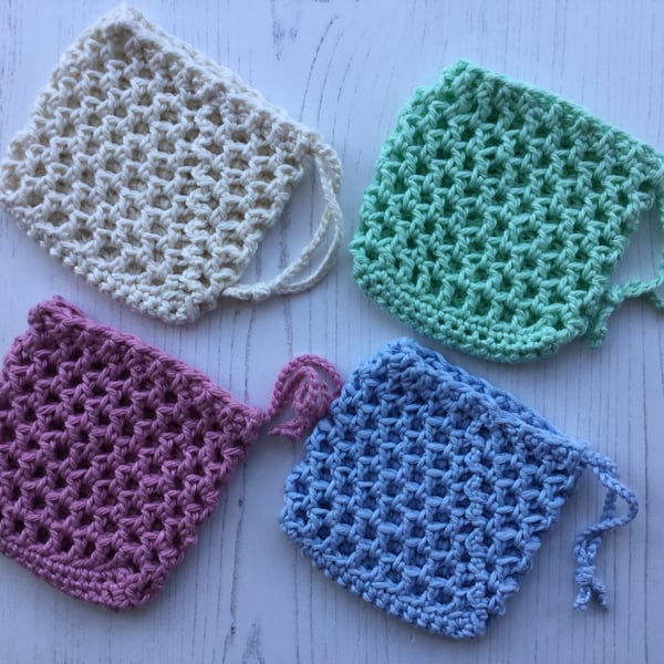 Crochet Soap Sack for Larger Sized Soaps