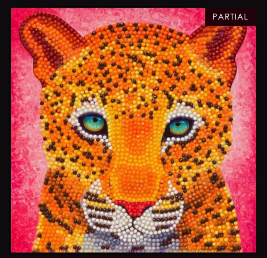 Leopard craft buddy crystal art kit 