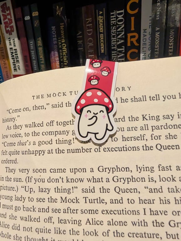 Laughing Mushroom  Magnetic Bookmark