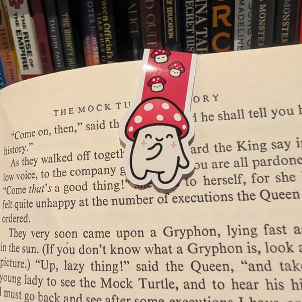 Laughing Mushroom  Magnetic Bookmark