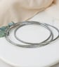 Silver Interlinked Sea Glass Bangles - Image 7