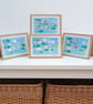 Batik Fabric Fish Blank Greetings Card  - Image 4