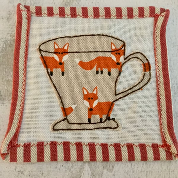 Coaster Set with Foxes