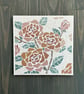 Summer Seconds - Mosaic Floral Art - Orange Rose Mosaic Wall Plaque in White - Image 3