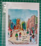There are couples on Bold street Watercolour - Image 2