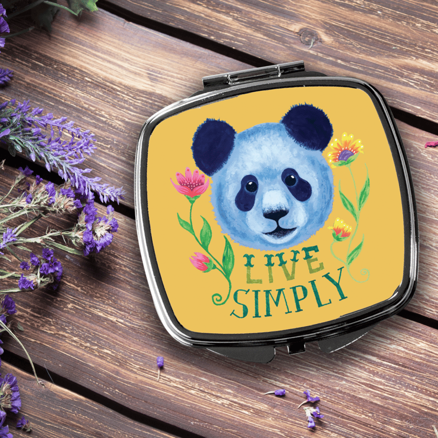 Panda Compact Mirror