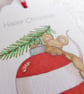 Christmas Bauble Mouse Gift Tags - set of 4 gift tags - Image 6