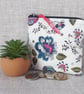 Coin purse, small purse, floral - Image 1