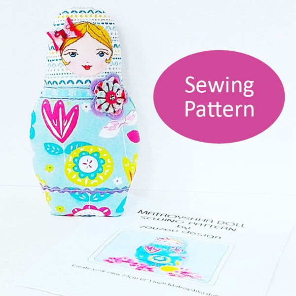 PDF Sewing Pattern - Matryoshka Doll Sewing Pattern