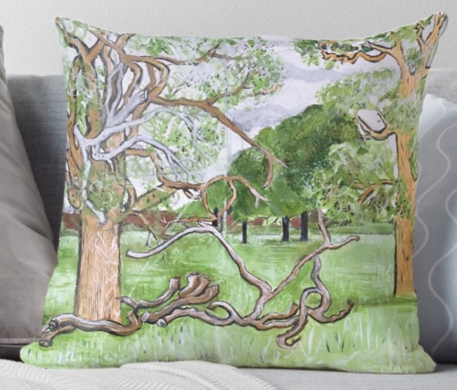 Throw Cushion Featuring The Painting ‘Growing Old With Grace’