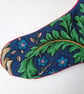 Luxury Christmas Stocking - Blue Bird of Paradise - upcycled and vintage fabrics - Image 9
