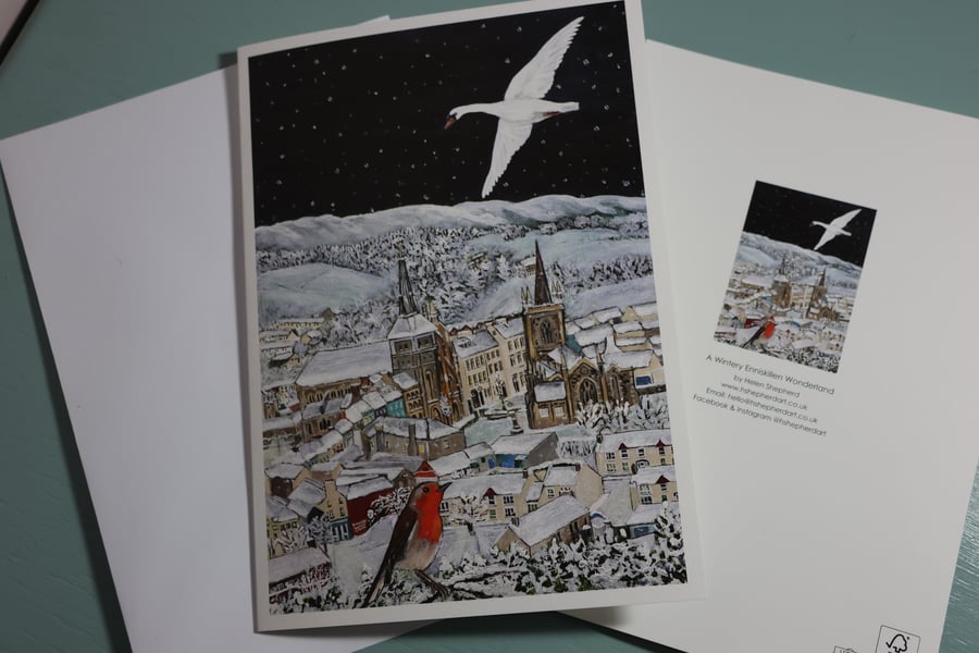 A Wintery Enniskillen Wonderland A5 Card