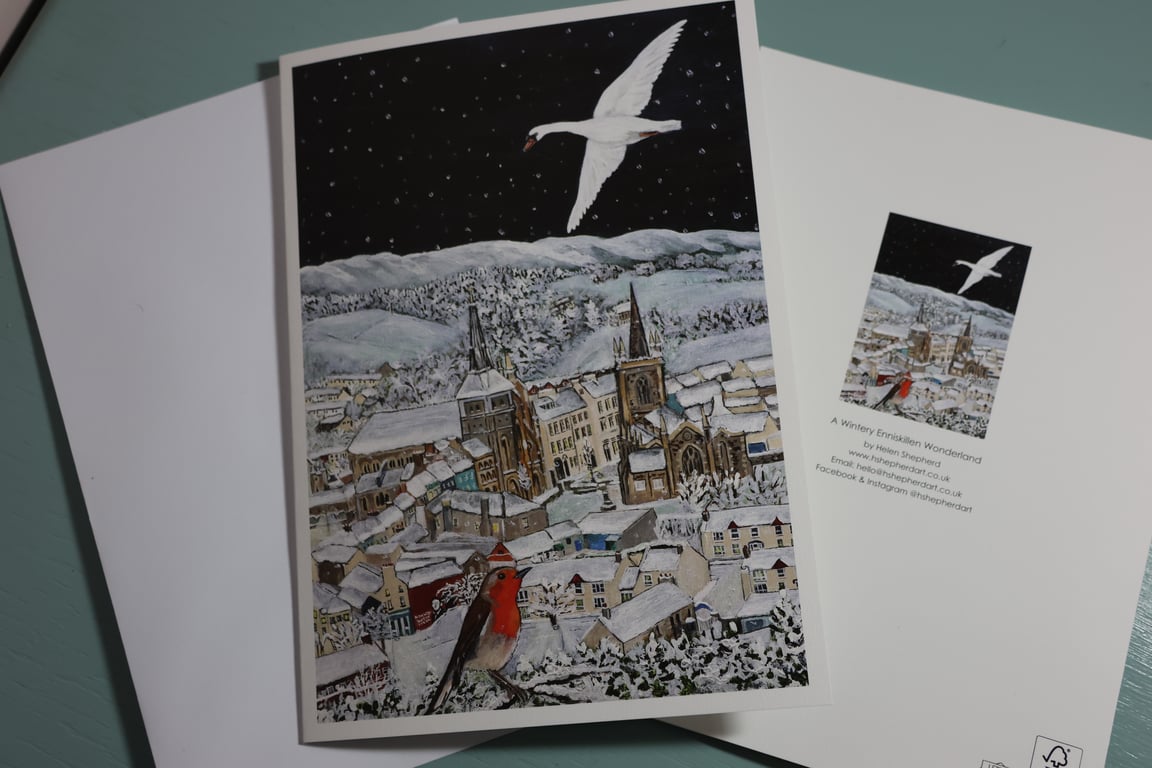 A Wintery Enniskillen Wonderland A5 Card