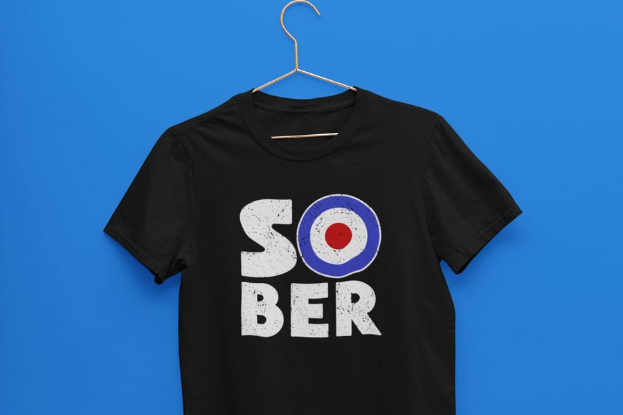 Sober Mod Target Sober Shirt, Unisex sobriety shirt, Sobriety gift for men, AA g
