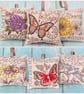Orange Butterfly Inspirational Quotes Nature Medley Linen Lavender Bag  - Image 2
