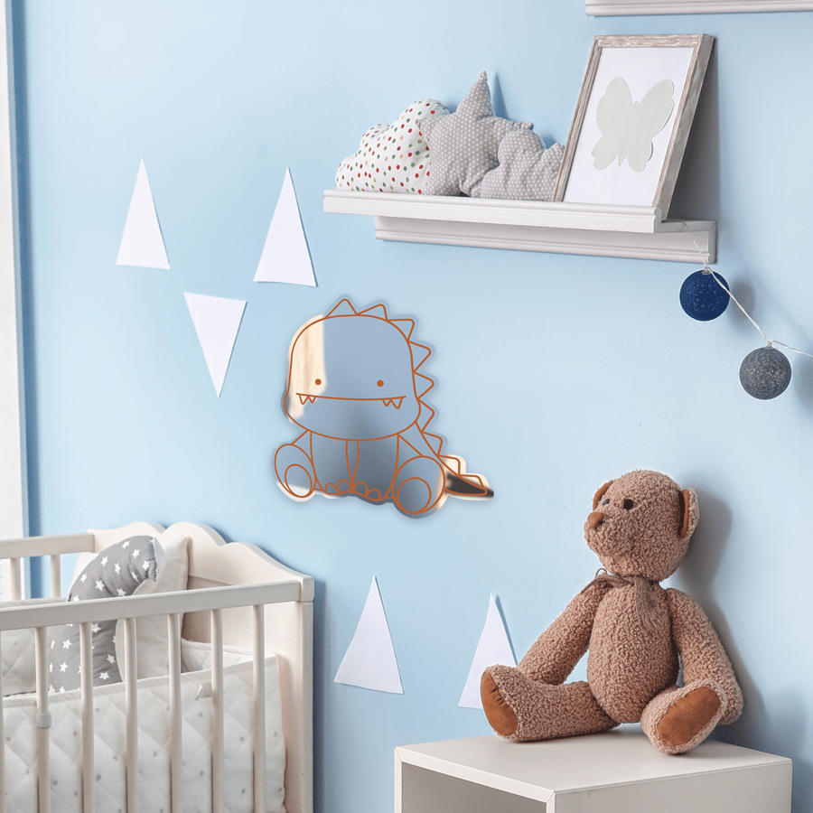 Dinosaur Bedroom Mirror, Children Room Decor, A... Folksy