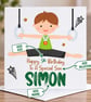 Personalised Boys Gymnastics  Birthday Card-Custom Name and Age-Gymnast Card - Image 2