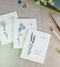 Set of 6 Botanical Wildflower Mini Notecards  - Image 5