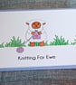 A6 Knitting For Ewe Greeting Card - Image 2