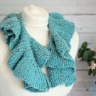 Fashionable spiral scarf.