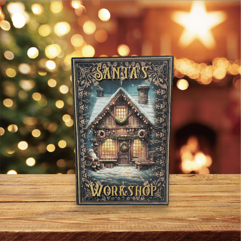 Holidays - Santas Workshop Book Nook by Carolee Crafts PB6 - 0003