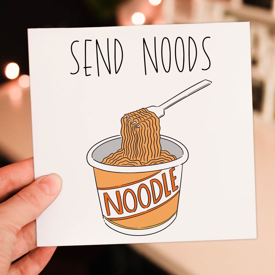 Valentine's Day card: Send noods