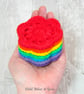 Cotton rainbow scrubbies and soap saver, soap pouch set. Face wipes  Soap sock. - Image 5