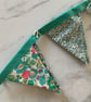 Small bunting Liberty Tana Lawn Cotton 2.2 metres excluding ties 20 flags