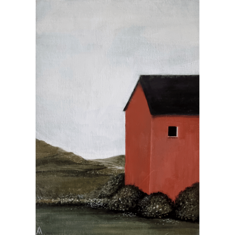 House Painting - Original Artwork - Whimsical Illustration - Folk Art