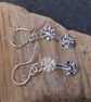 Unique Dangle Earrings, Silver Drop Earrings, Silver Disc Dangle Drop Earrings - Image 10
