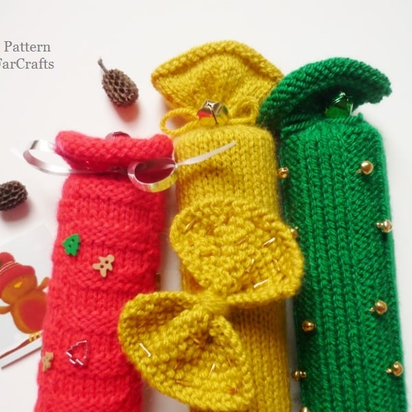 KNITTING PATTERN - Christmas Crackers - Intermediate level knitting