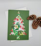 Christmas Tree Fuchsia card